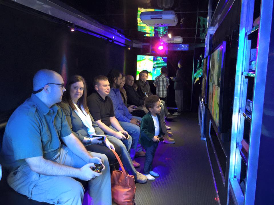 Video Game blue-horizontal-interior
